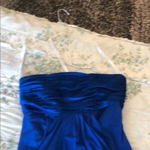 David’s bridal blue bridesmaid dress